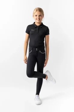 Aubrey Kinder Reithose mit Vollbesatz mit Silikon und hohem Bund