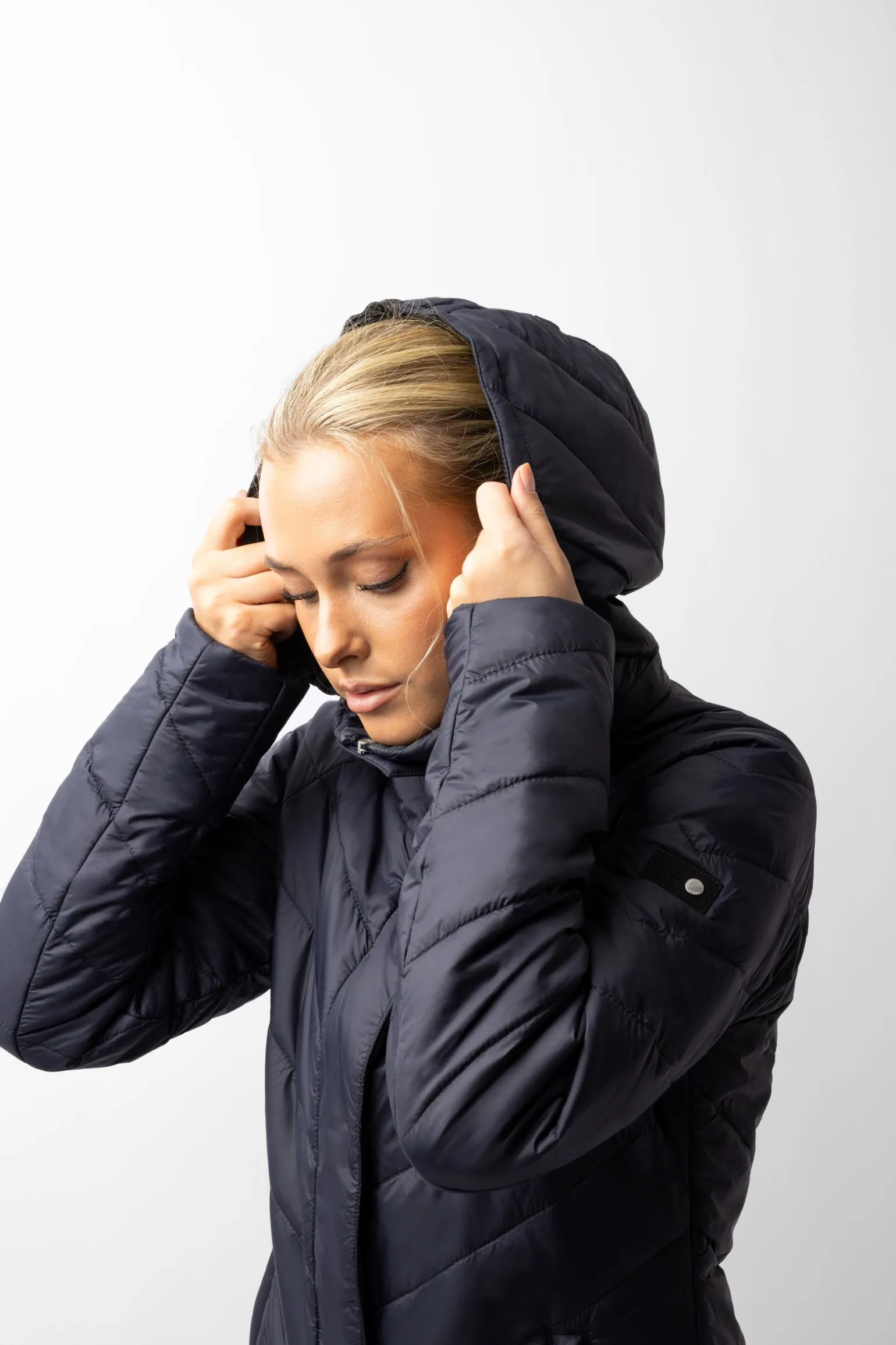 Aurora Gefütterte Damen Parka Reitjacke mit abnehmbarem Rock