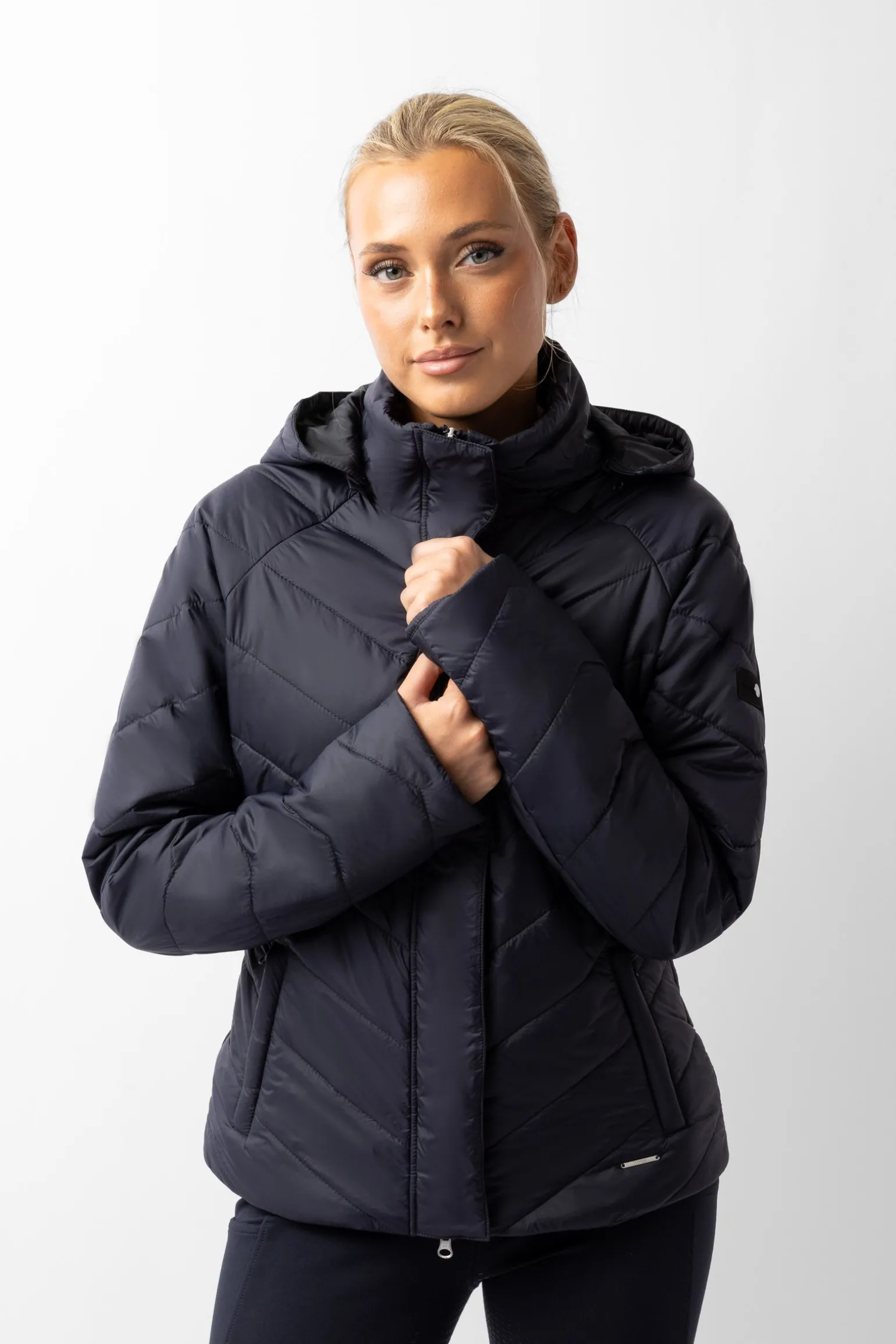 Aurora Gefütterte Damen Parka Reitjacke mit abnehmbarem Rock
