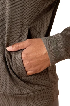 Breathe Damen Sweatshirt mit 1/2 Reißverschluss