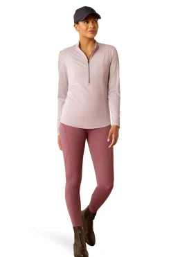 Breathe Damen-Funktionsshirt mit langen Ärmeln und 1/4 Reißverschluss