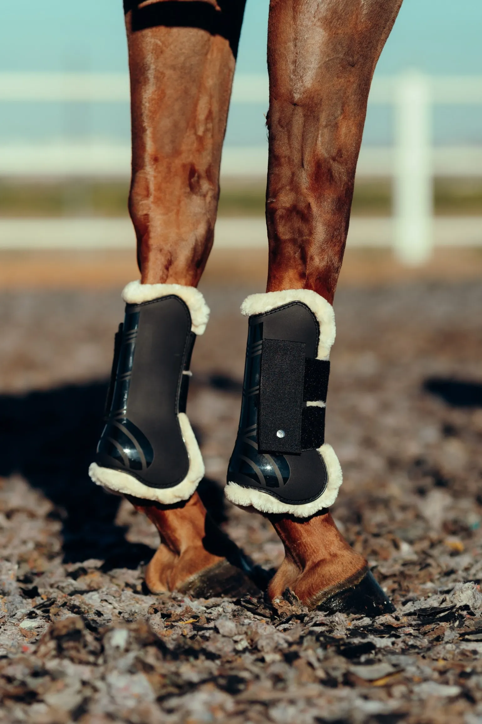 Caliber Gamaschen mit Kunstfellfutter