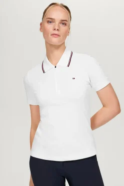 Camden Damenpolo mit Reißverschluss