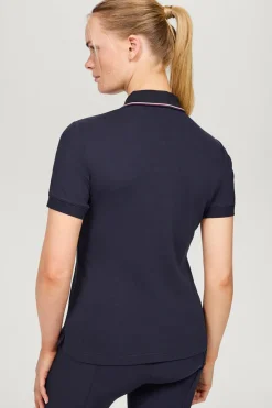 Camden Damenpolo mit Reißverschluss