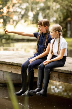 Christel Kinder Turniershirt mit Kurzarm und Rüschen