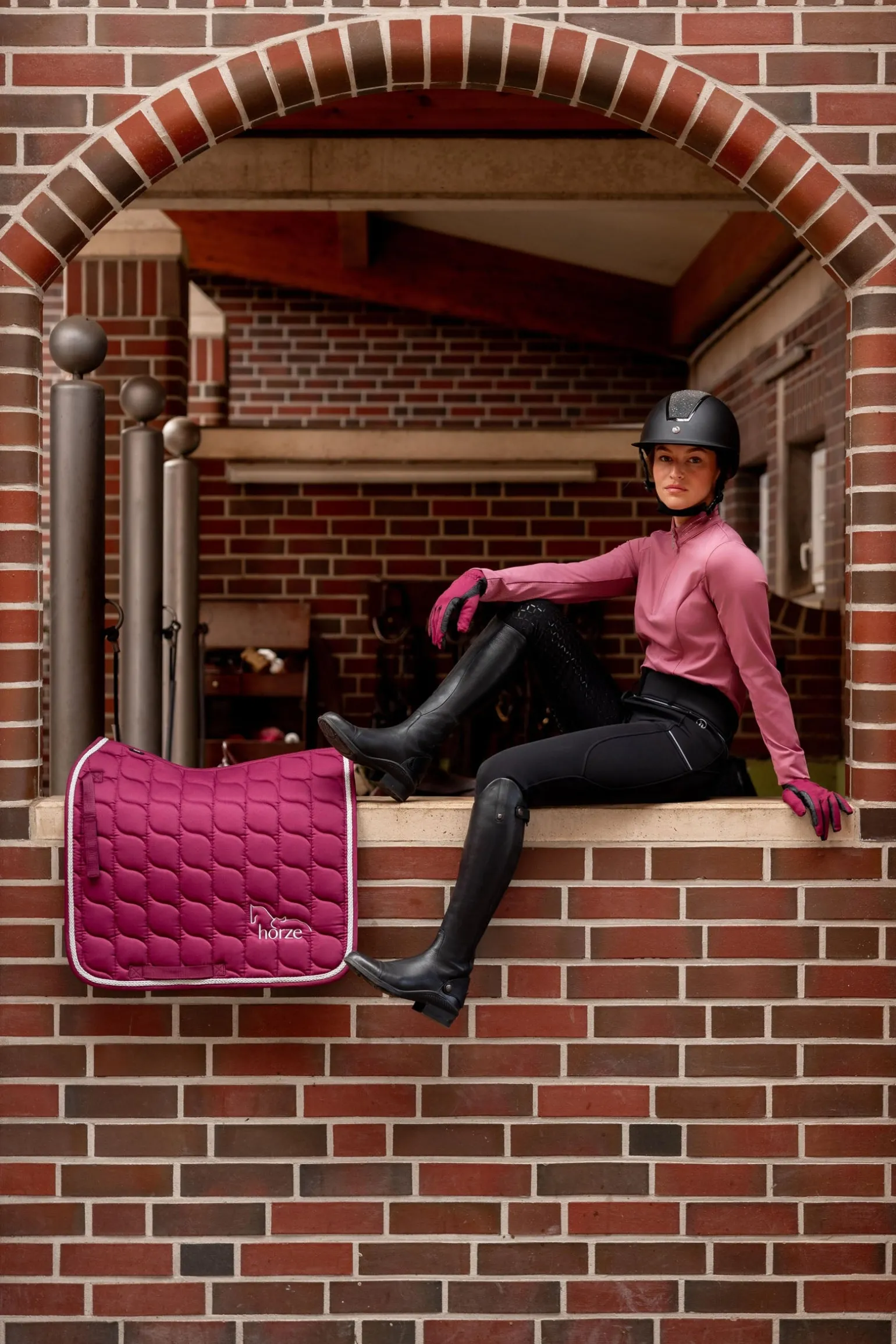 Corinne Damen Thermo Vollbesatz Reithose