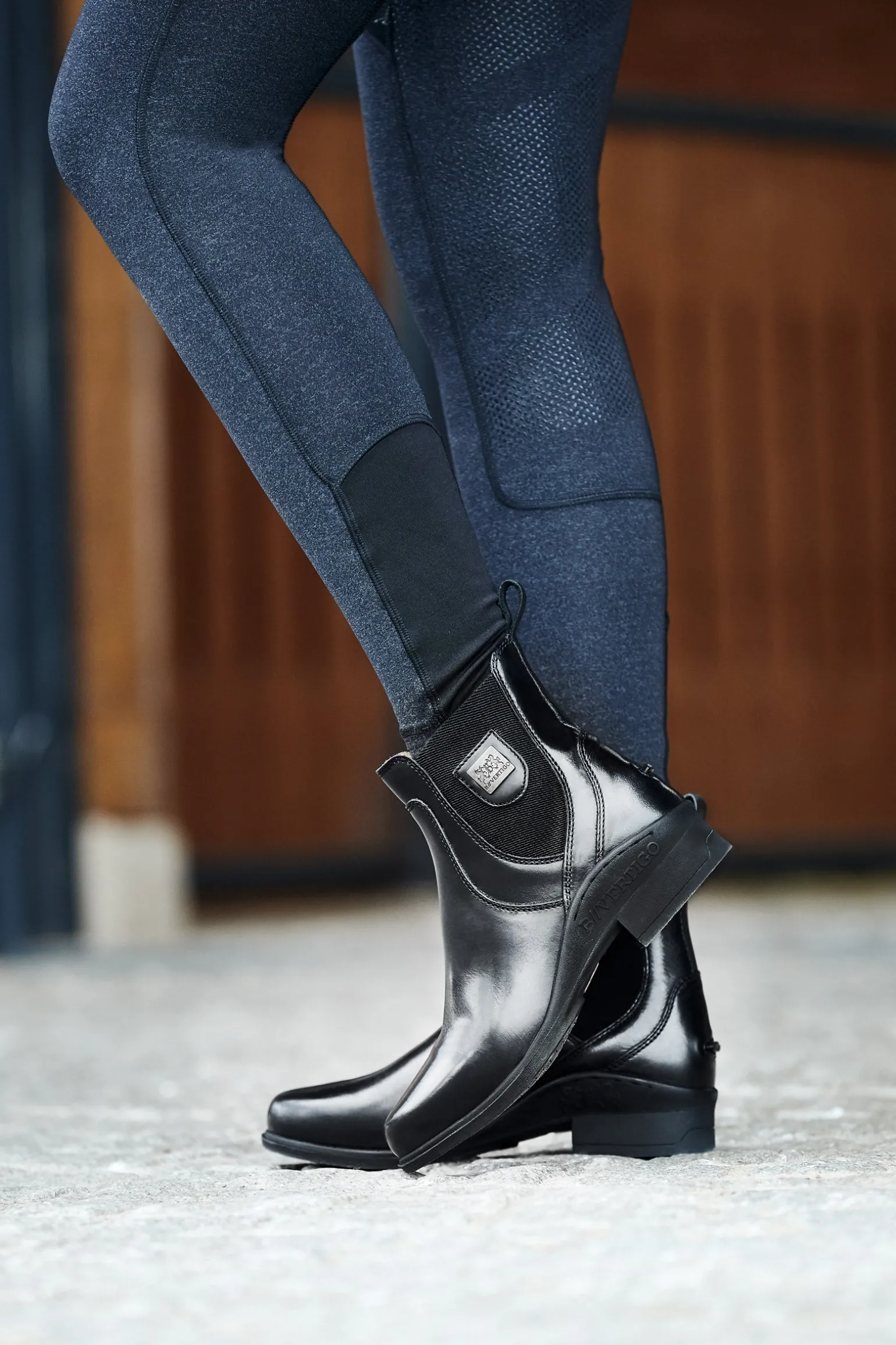 Damen Neptune Lederreitstiefeletten