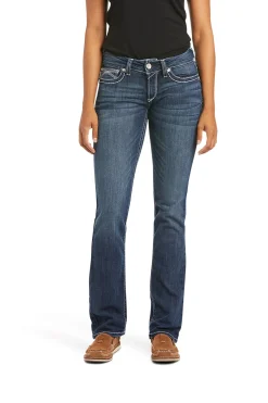 Damen R.E.A.L. Mid Rise Stretch Ivy Stackable Straight Leg Jeans
