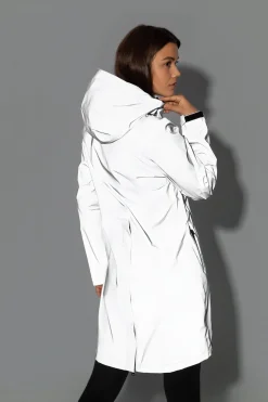 Damen reflektierender Regenmantel