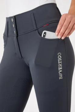 Damenreithose Meghan mit hohem Bund und Vollbesatz UPF 50+