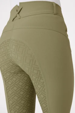 Damenreithose mit Vollbesatz und hohem Bund