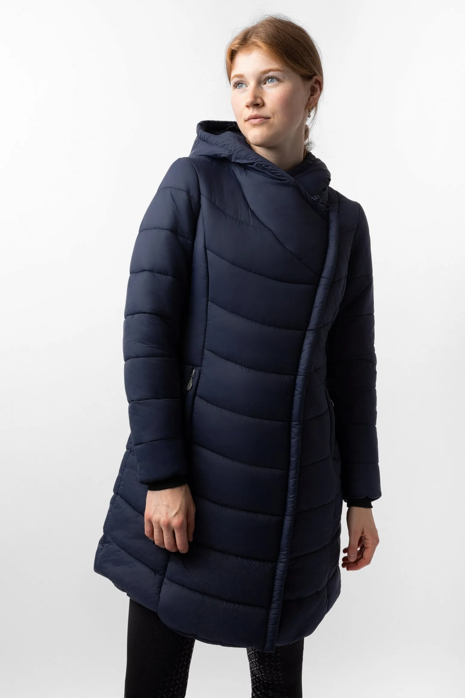Edith Damen langer wattierter Mantel