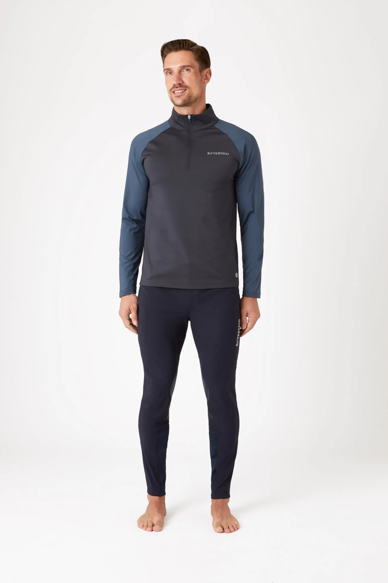 Edmund Herren Trainingsshirt mit Reißverschluss