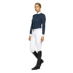 Embroidery Damen Tunier-Langarmshirt