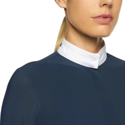 Embroidery Damen Tunier-Langarmshirt