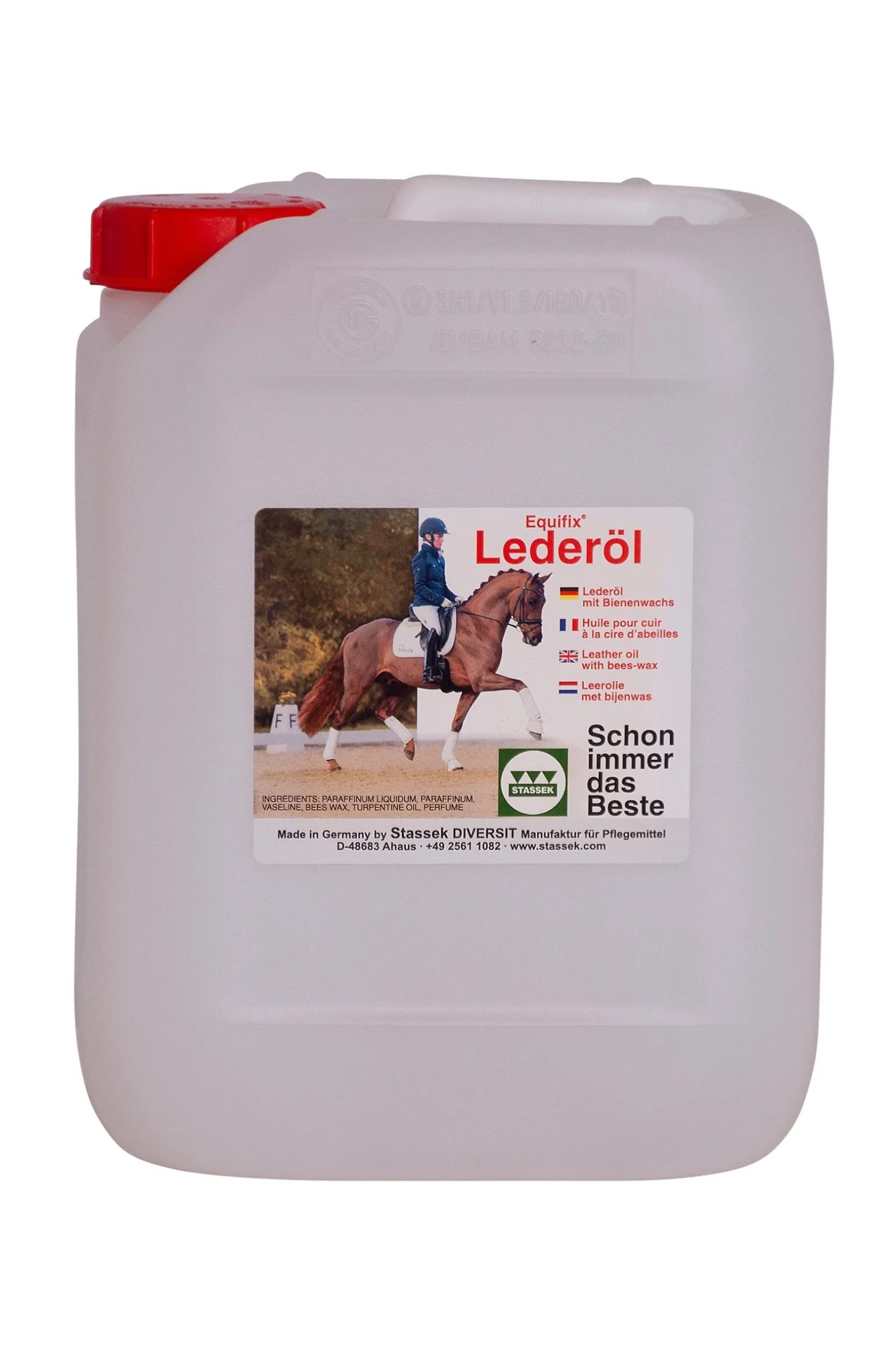 Equifix Lederöl mit Bienenwachs, 2,5 Liter