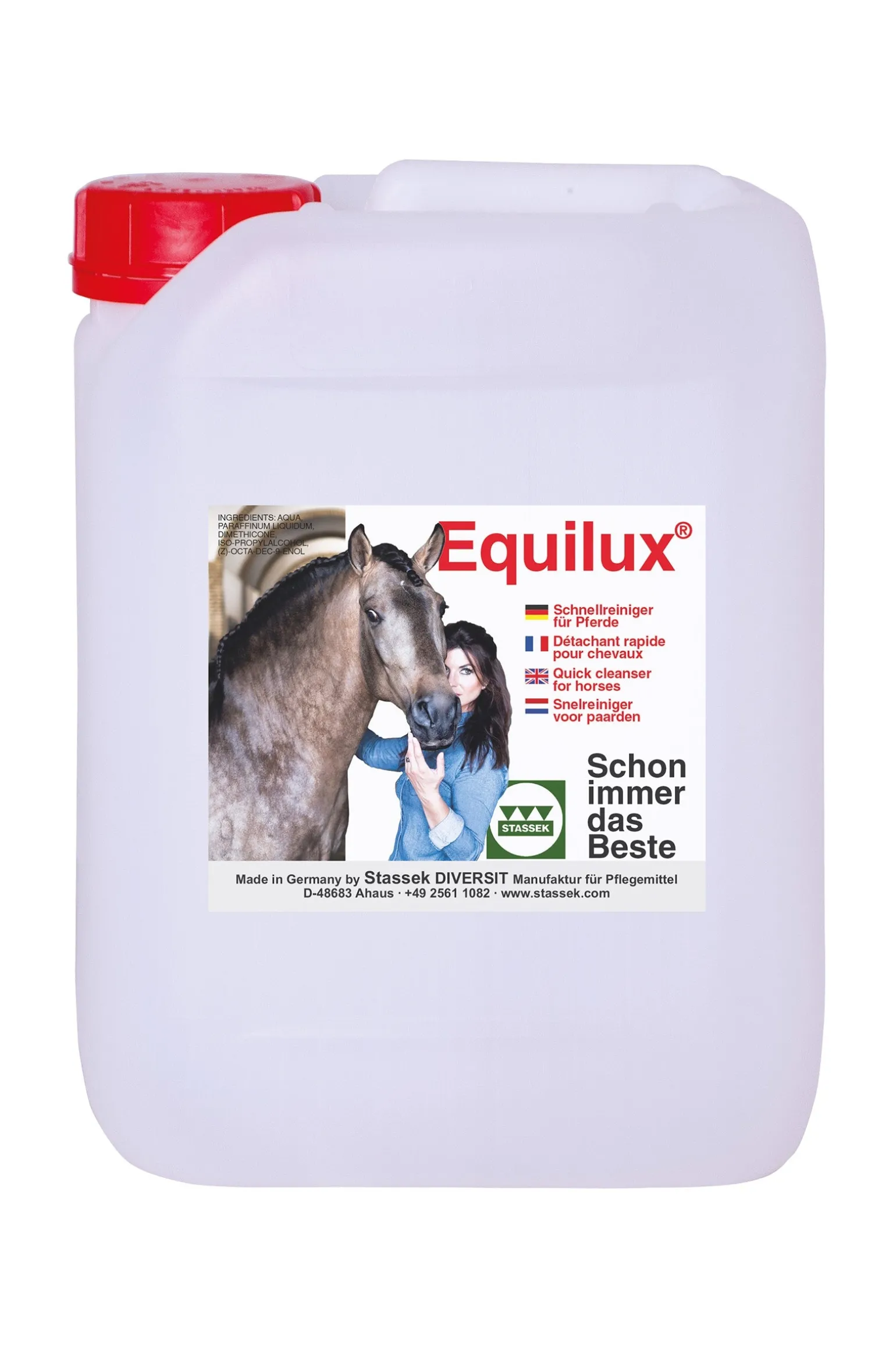 Equilux Schnellreiniger für Pferde Kanister, 2 Liter