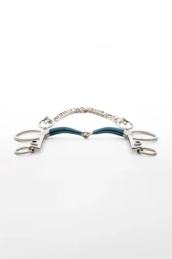 ergonomisches Pelhamgebiss, einfach gebrochen, lang, 14 mm