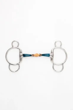 ergonomisches 3-Ring-Gebiss, doppelt gebrochen, Lock-Up, 14 mm