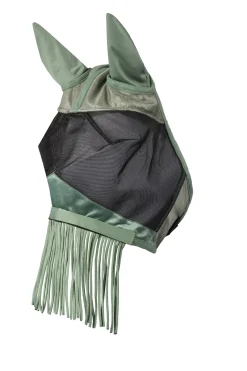 Fliegenmaske mit Fransen für Nasenschutz