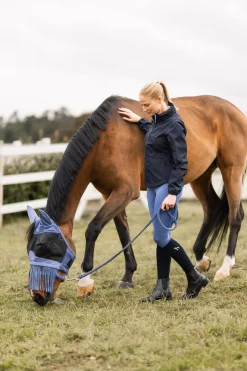 Fliegenmaske mit Fransen für Nasenschutz
