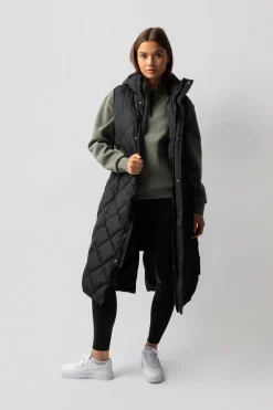 Gem Damen lange gefütterte Reitweste