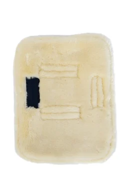 gesteppte Brusterweiterung mit Lammfell, 2 Schnallen