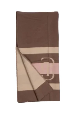 gestreifte Wolldecke