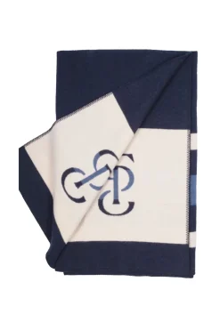 gestreifte Wolldecke