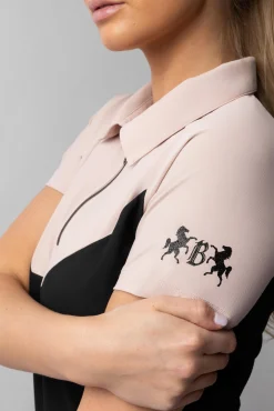 Giselle Damen zweifarbiges Poloshirt