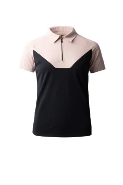 Giselle Damen zweifarbiges Poloshirt