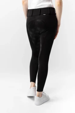 Grand Prix Damen Winterreithose aus Softshellmaterial mit Vollbesatz und Silikon Grip