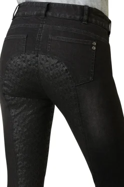 Halo B Damen Jeansreithose mit Vollbesatz