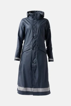 Hazel Langer Damen-Regenmantel mit Schlitzen