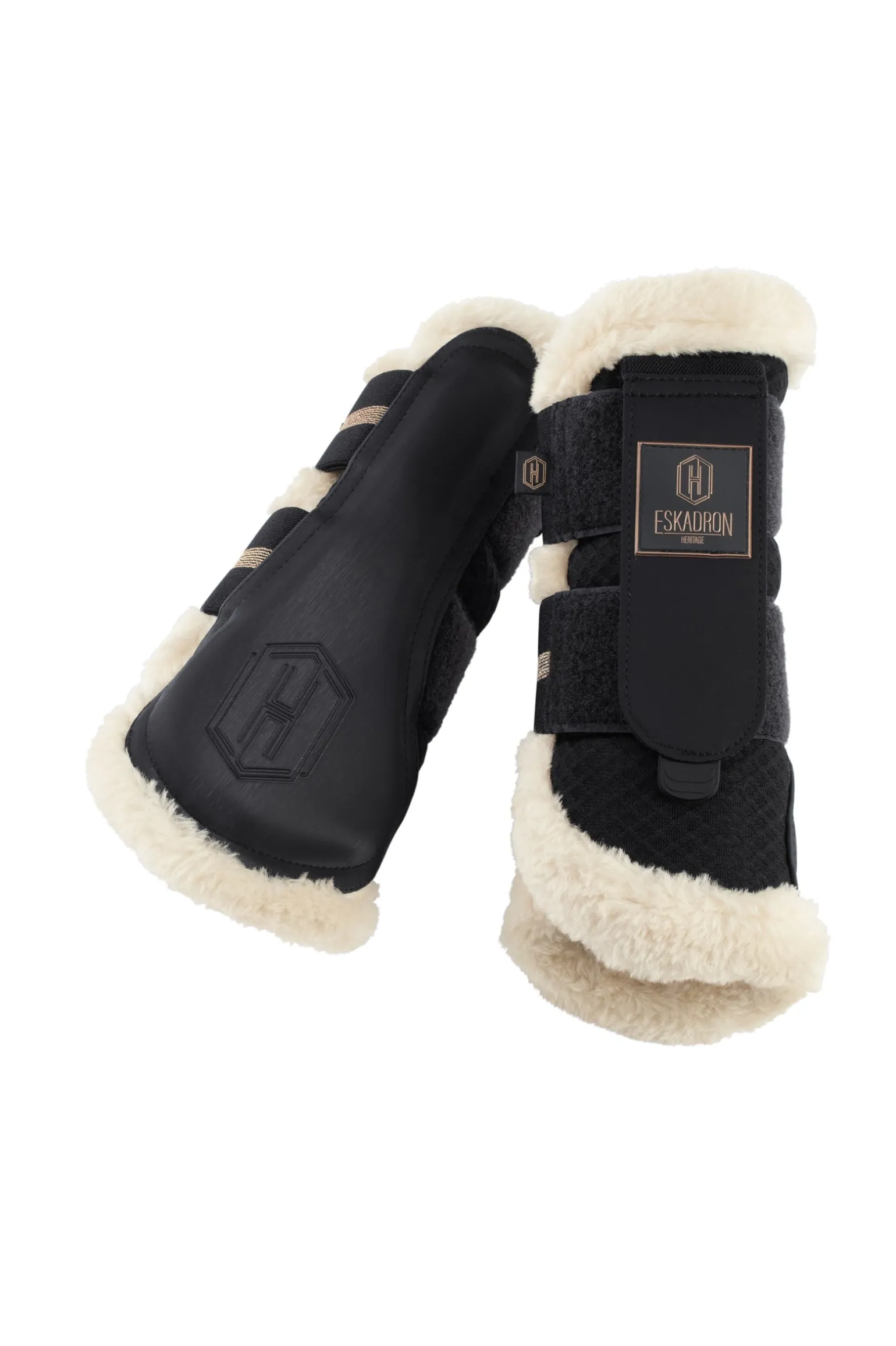 Heritage AW24 Mesh Gamaschen mit Kunstfell