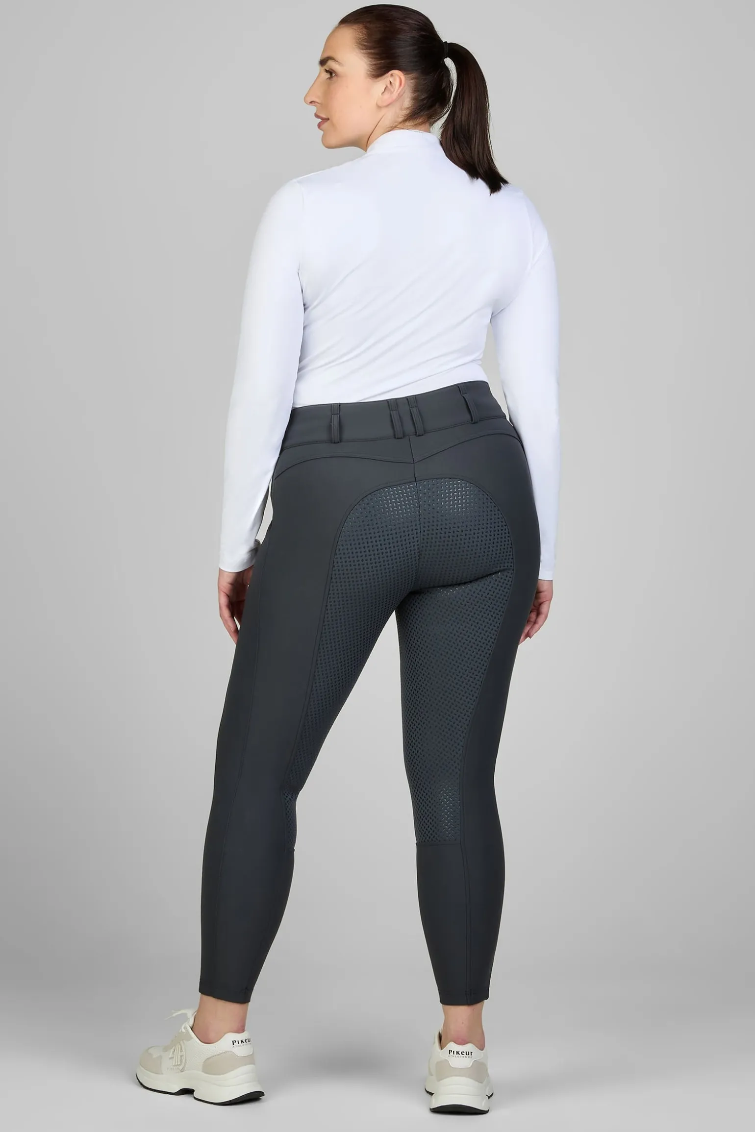 Hohe Winter-Reithose mit Grip-Vollbesatz