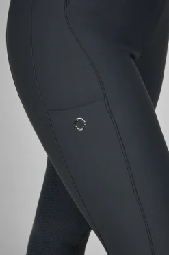 Hohe Winter-Reithose mit Grip-Vollbesatz