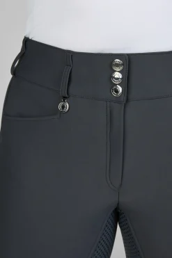 Hohe Winter-Reithose mit Grip-Vollbesatz