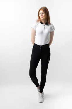 Justine Damen Thermoreithose mit Vollbesatz und Silikon Grip