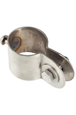 Klemmschelle aus Edelstahl, mit Bolzen, für 38mm Schaft