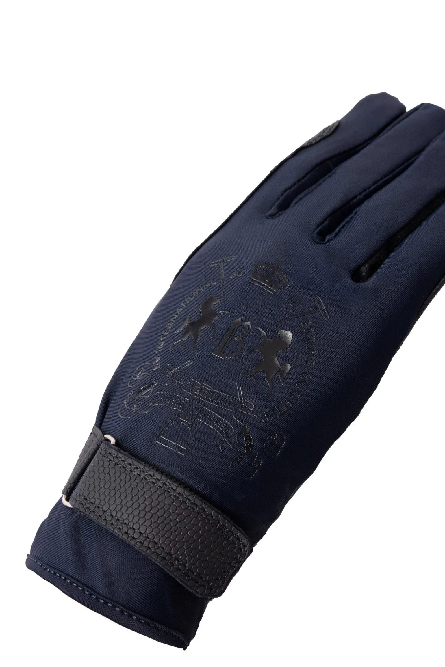 Laia Damen Reithandschuhe mit Logo Print