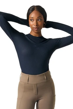 Leandra L/S Gestreiftes Mesh-Shirt