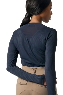 Leandra L/S Gestreiftes Mesh-Shirt