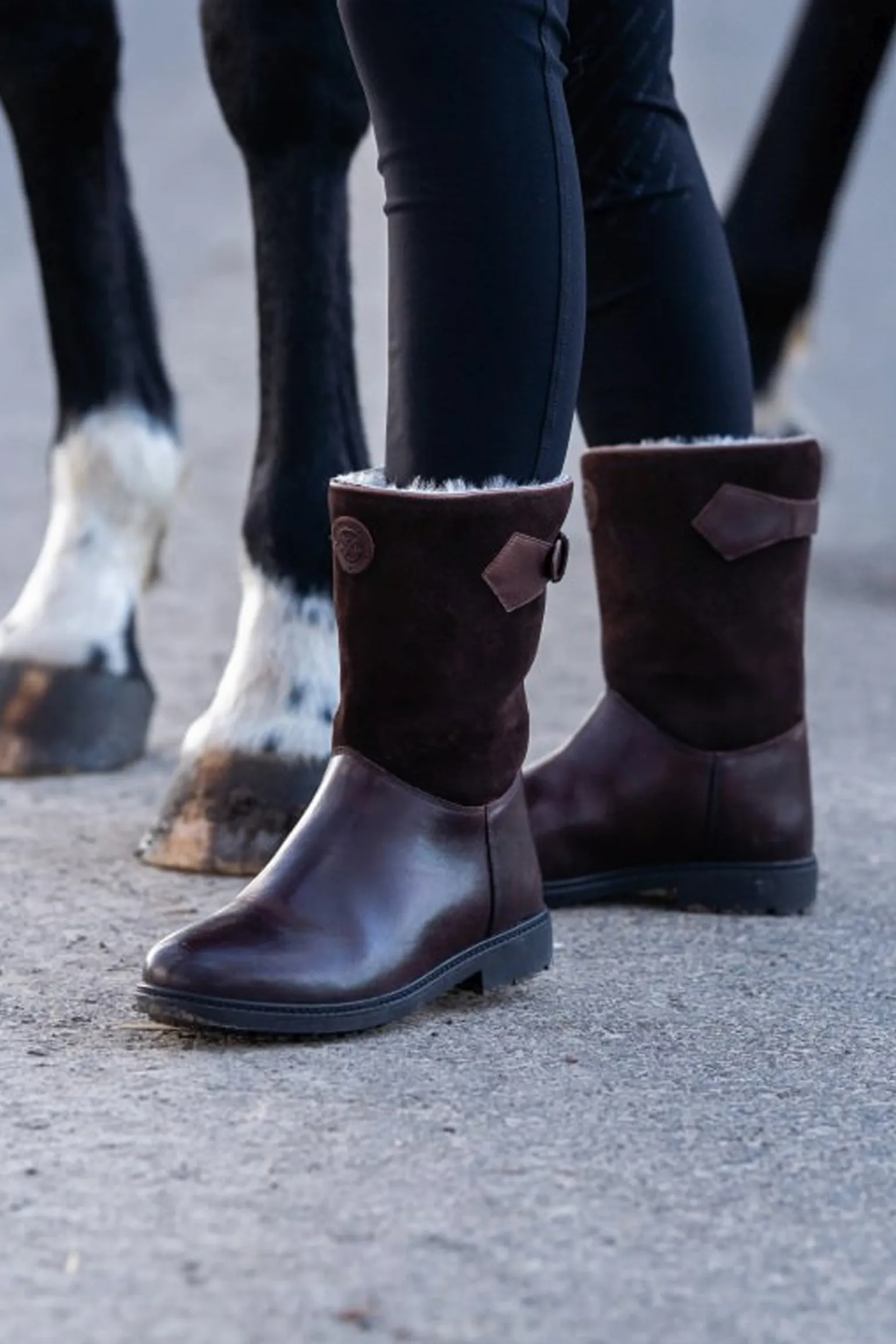 Leo Merino halbhohe Winterreitstiefel