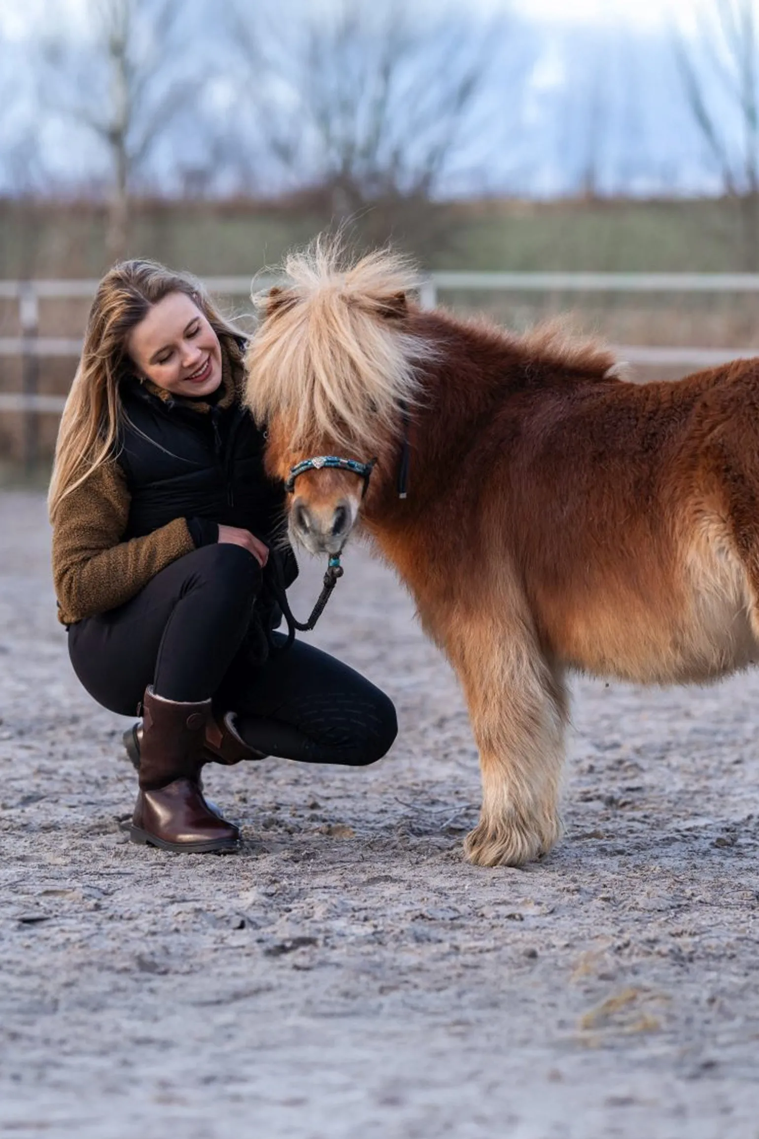 Leo Merino halbhohe Winterreitstiefel