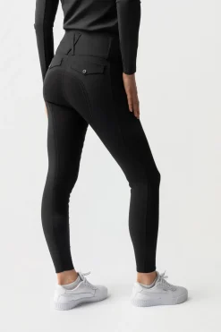 Leonie Damen-Vollbesatzreithose aus veganem Wildleder