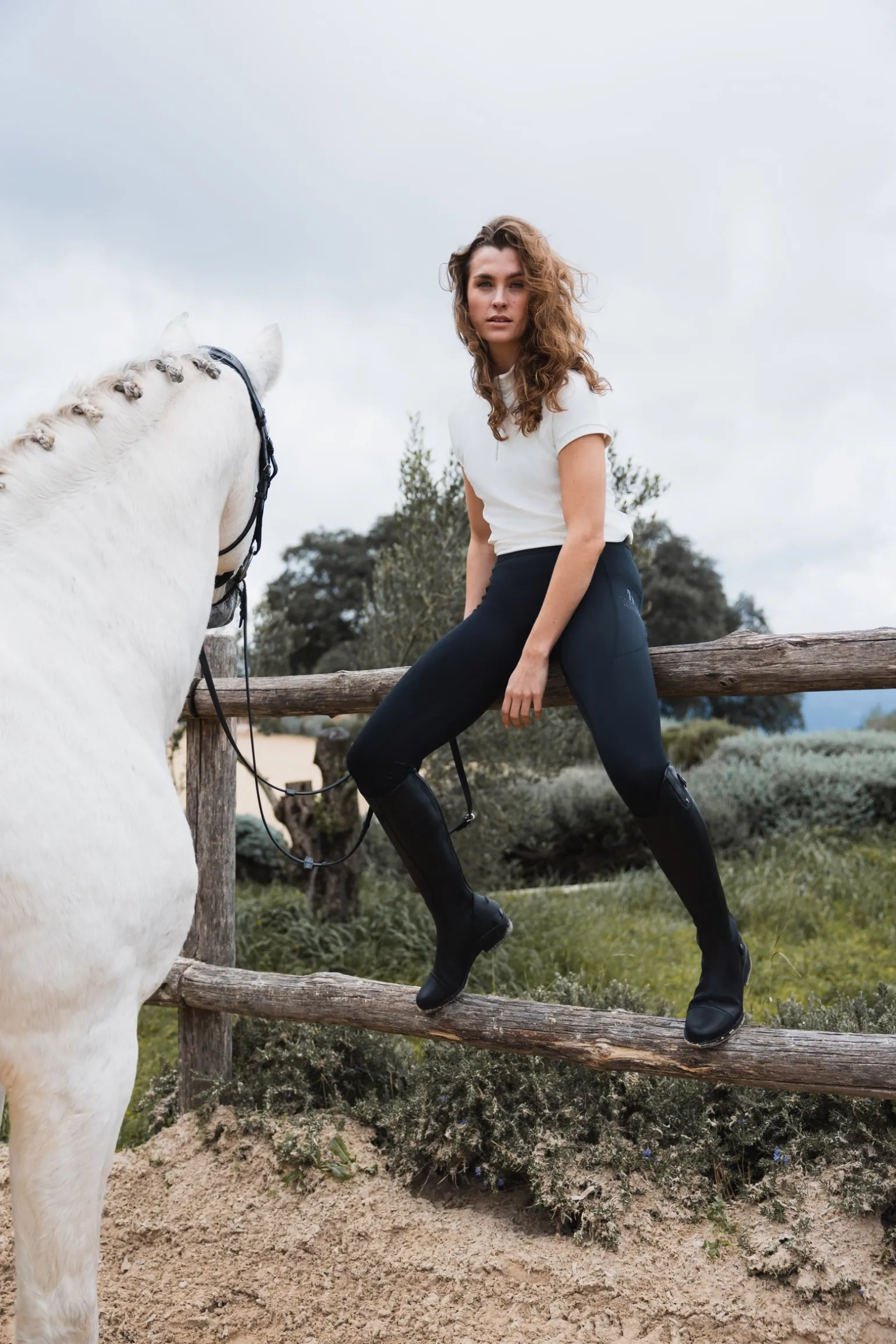 Maia Damen Vollbesatzreitleggings