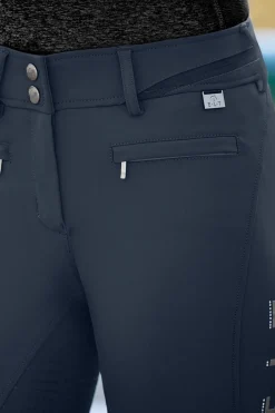 Maja Damen Glam Curved High Waist Reithose mit Vollbesatz