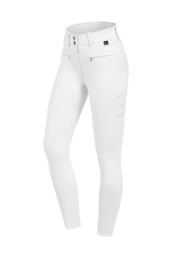 Maja Damen Glam Curved High Waist Reithose mit Vollbesatz