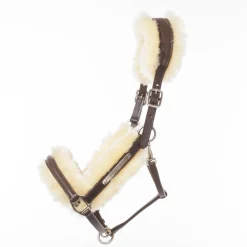 Marvellous Lederhalfter mit Lammfell